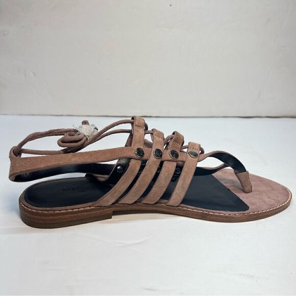Rebecca Minkoff Womens Evonne Mauve Suede Caged Gladiator Lace Up Sandal 9.5 - Picture 4 of 8